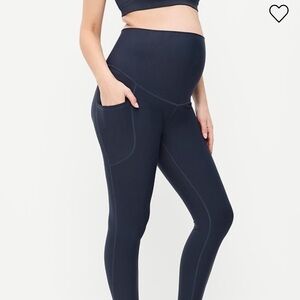 Women's Navy Leggings (Maternity)